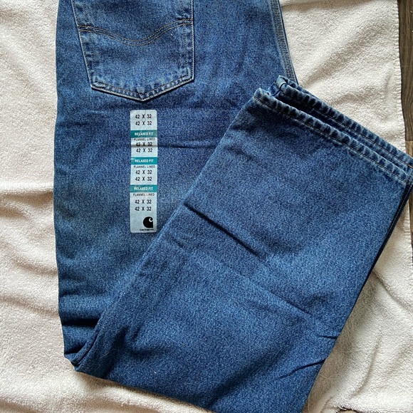 BNWT Carhartt men’s jeans. Fleece lined. - Picture 1 of 4